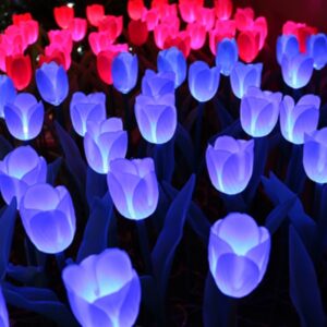 solar tulip flower light